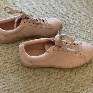 Pink sneakers